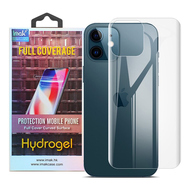 Set 2x Folii Protectie pentru iPhone 12 Mini, IMAK Hydrogel III, Transparent