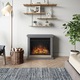 Semineu TAGU Hagen Solid Grey cu Focar Electric PowerFlame, 23 inch, FM469-GR3-23PF1A
