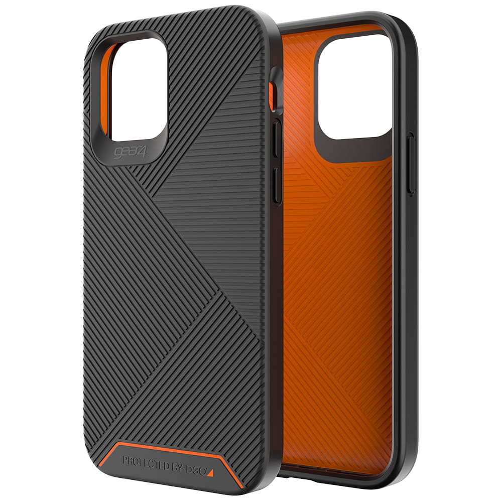 Husa de protectie Gear4 Battersea pentru iPhone 12/12 Pro, Policarbonat, Negru