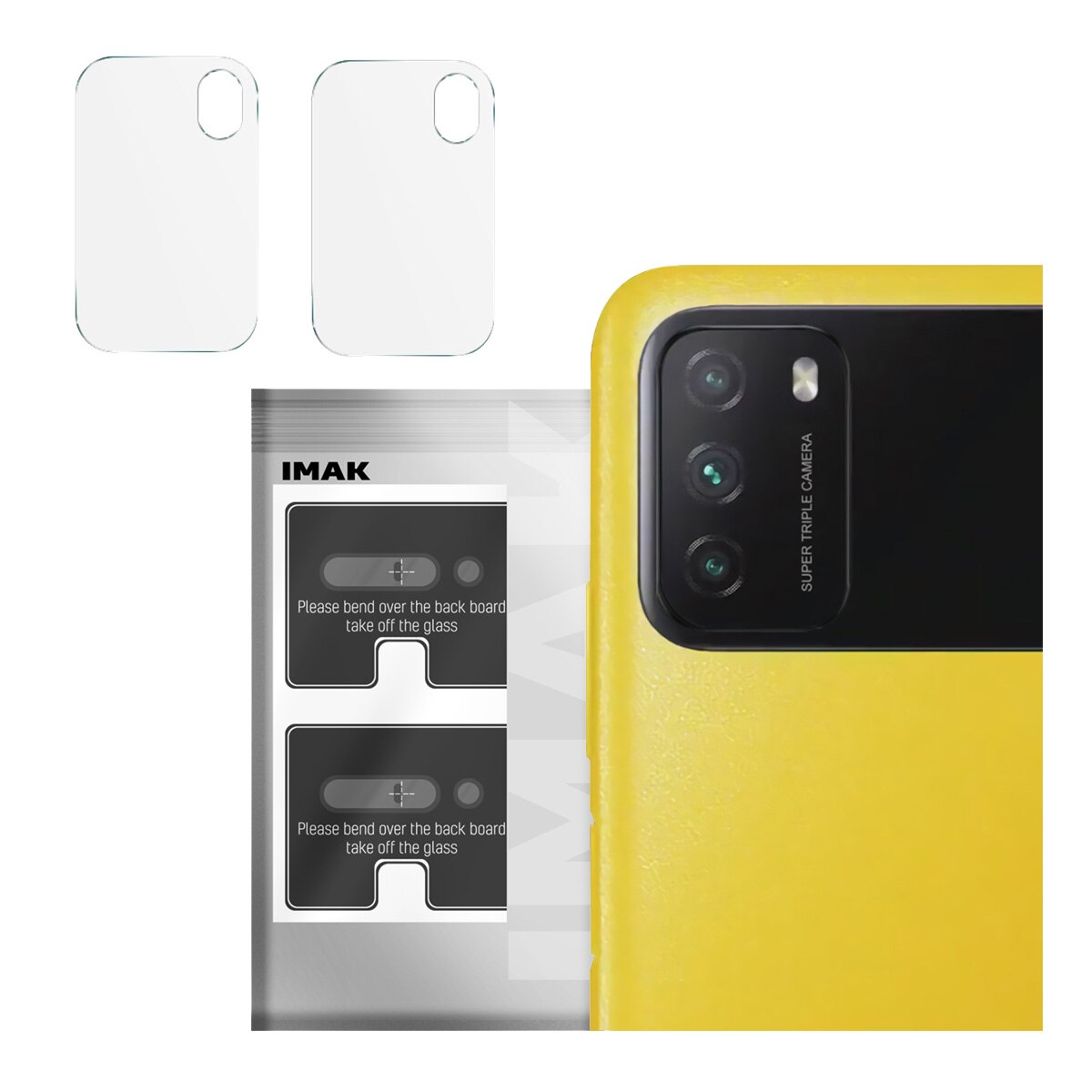 Folie Protectie Camera Foto pentru Xiaomi Poco M3, IMAK Lens, Transparent