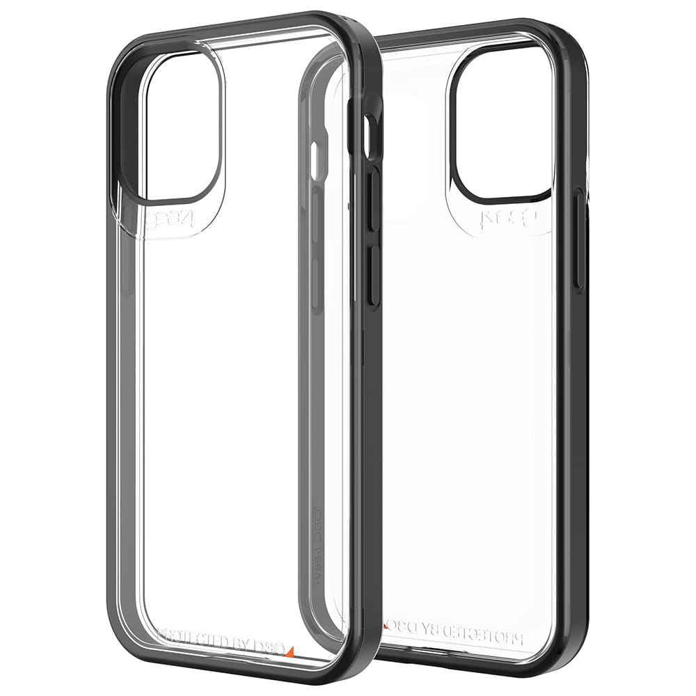 Husa de protectie Gear4 D3O Hackney pentru iPhone 12/12 Pro, Policarbonat, Transparent/Negru