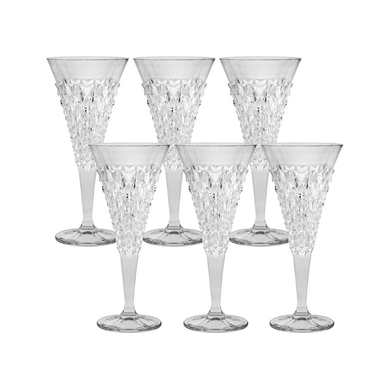 Set 6 Pahare Vin Alb Chelsey, Cristal Bohemia, 250 ml