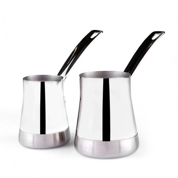 Set 2 Ibrice Karaca, Win, Otel inoxidabil, Argintiu, 400/200 ml, Inductie Set 2 Ibrice Karaca, Win, Otel inoxidabil, Argintiu, 400/200 ml, Inductie