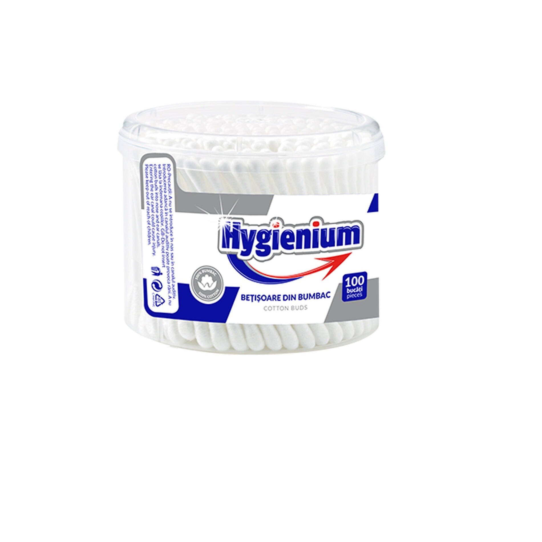 Betisoare din Bumbac 100 buc Hygienium