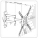 Suport TV de perete A+ SPB5143, reglabil, 23"-55" (60cm-139cm), Negru