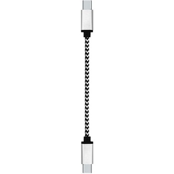 Cablu de date/incarcare Star, USB-Type C/USB-Type C, 1 m, Aluminiu, Alb/Negru Cablu de date/incarcare Star, USB-Type C/USB-Type C, 1 m, Aluminiu, Alb/Negru