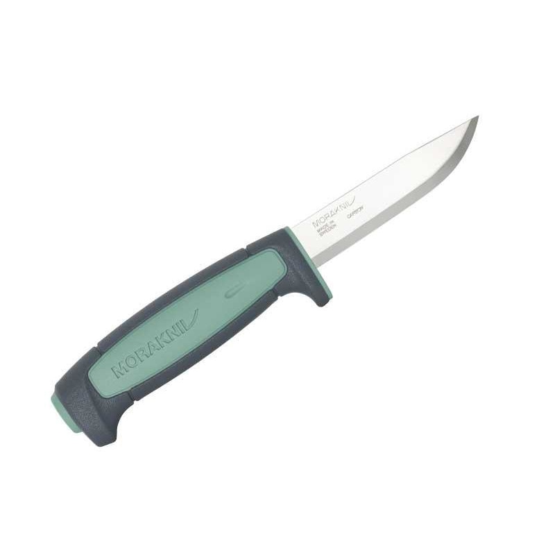 Cutit Basic 511, Morakniv, Lama din otel carbon, 9 cm, Verde deschis/Gri