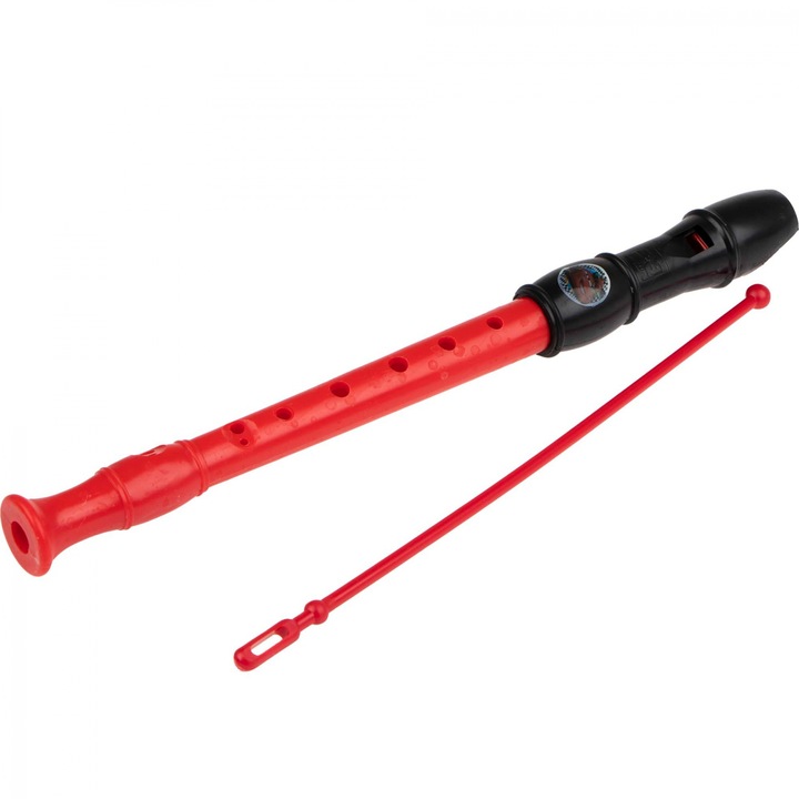 Flaut plastic Cars, 33 cm Rosu