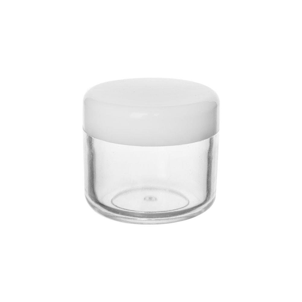Suport cosmetice Orion, Plastic, 20 ml, Alb/ Transparent