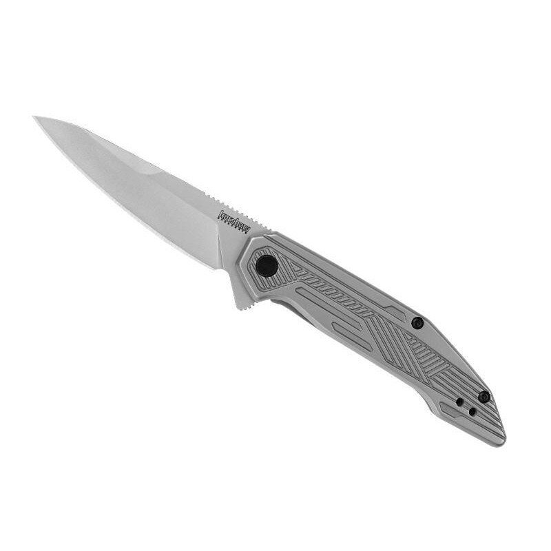 Briceag Terran KS.2080, Kershaw, Lama din otel inoxidabil, 10 cm, Gri