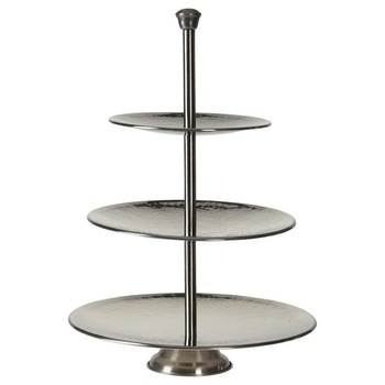 Tava pentru prajituri cu 3 nivele Excellent Houseware, Otel, Negru Tava pentru prajituri cu 3 nivele Excellent Houseware, Otel, Negru