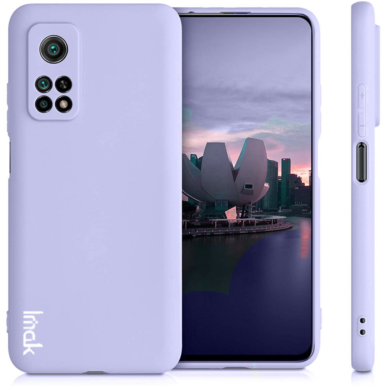 Husa de protectie XIAOMI MI 10T 5G / 10T PRO 5G, IMAK, Cauciuc, Mov