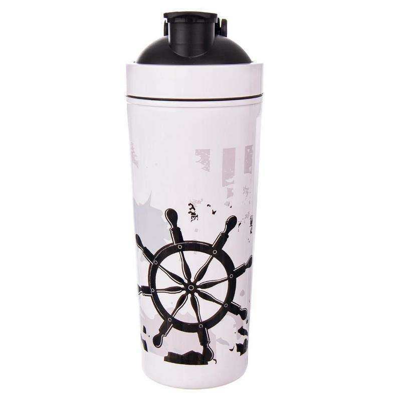 Cana termica Orion, Otel, 0.9 l, Alb/Negru
