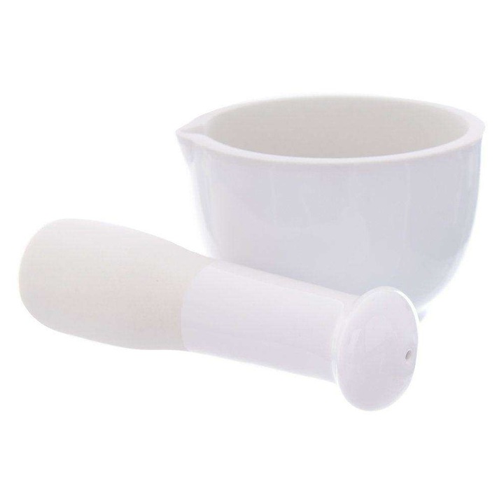 Kerámia mozsár mozsártörővel, 8,5 cm