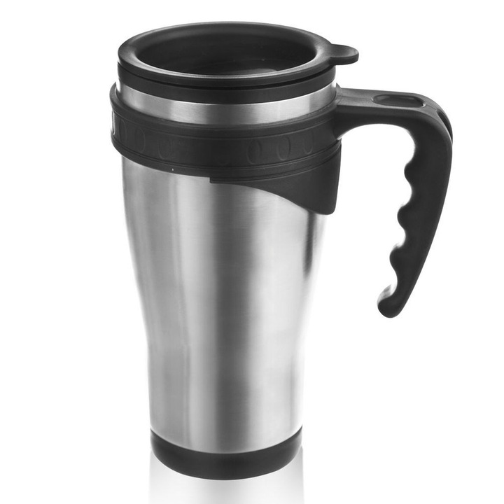 Orion termosz fogantyúval, Acél, 0,45 l, Ezüst