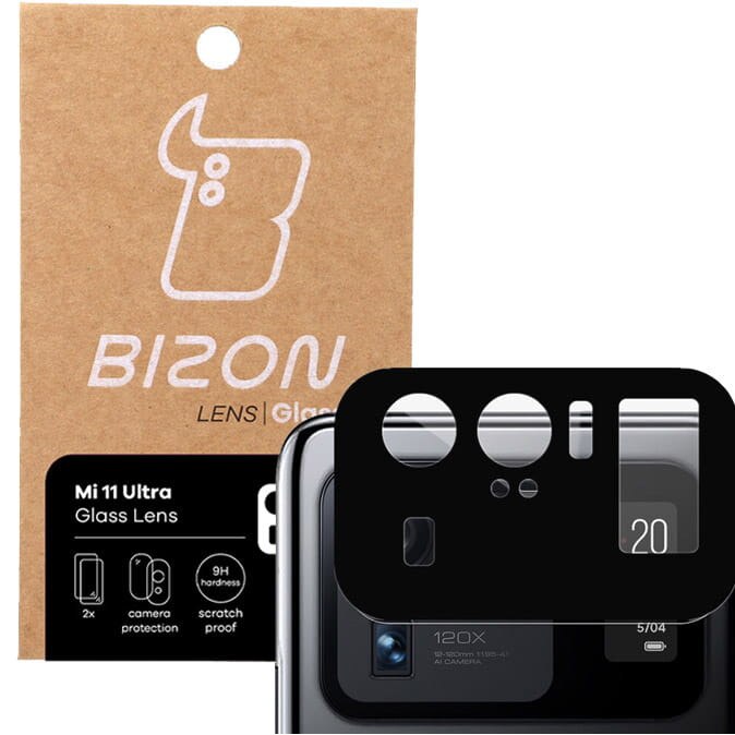 Folie din sticla pentru obiectivul Bizon Glass pentru Xiaomi Mi 11 Ultra, 2 bucati