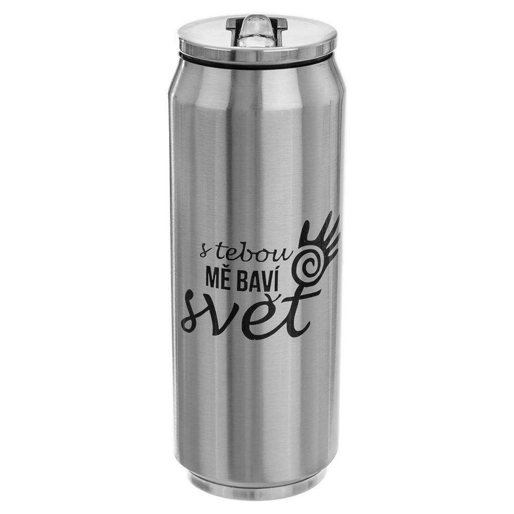 Cana termos Orion, Inox, 500 ml, Argintiu