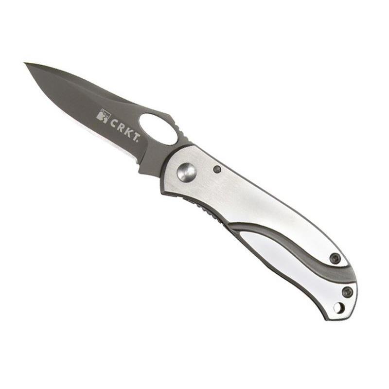 Briceag CRKT, Pazoda, Otel/Titan/Inox, 9.5 cm, Argintiu