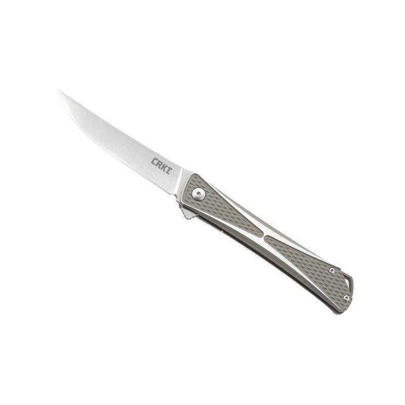 Cutit CRKT, Crossbones, Otel/Aluminiu, 11.5 cm, Argintiu