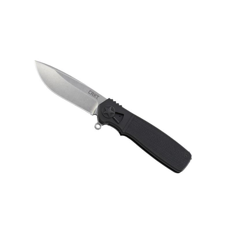 Cutit CRKT, Homefront, Otel/Nylon/Fibra de sticla, 12 cm, Argintiu/Negru