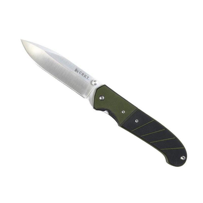 Cutit CRKT, Ignitor, Otel, 11 cm, Argintiu/Verde