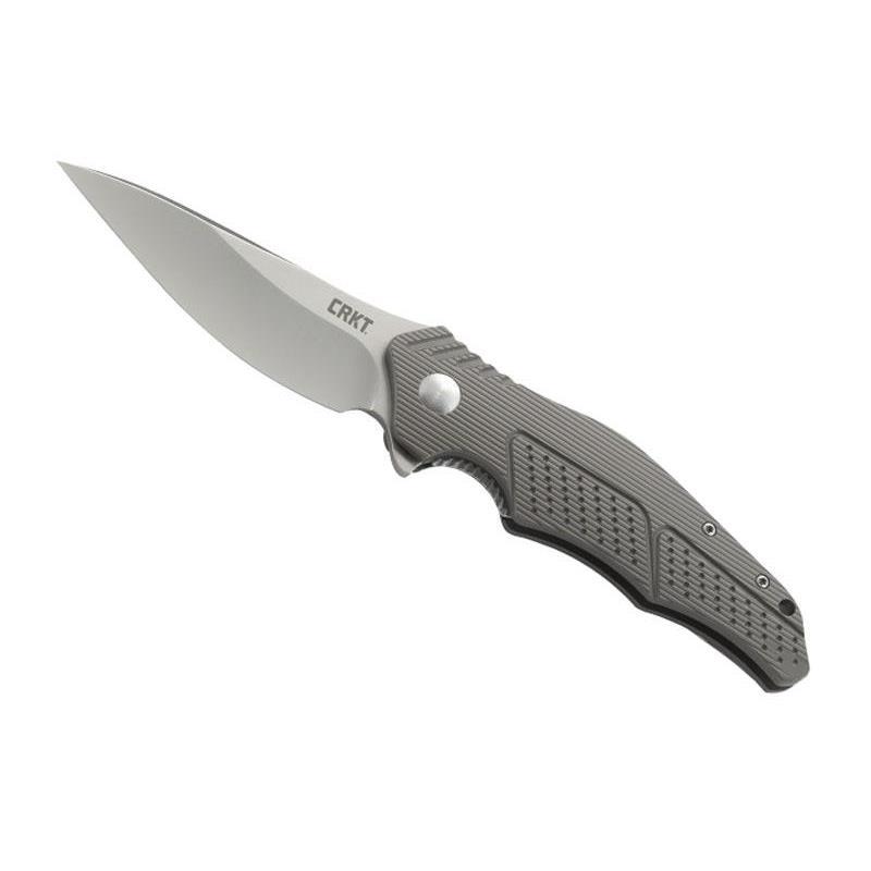 Cutit CRKT, Outrage, Otel/Aluminiu, 12 cm, Argintiu/Gri