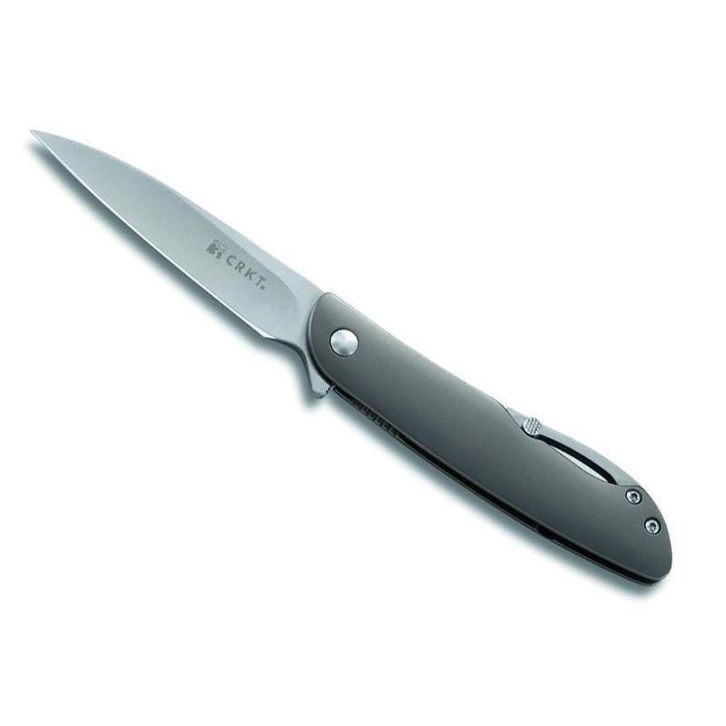 Cutit CRKT, Swindle, Inox, 10.5 cm, Argintiu/Negru
