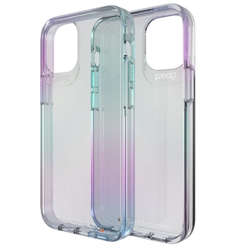 Husa de protectie Gear4 Crystal Palace Iridescent pentru iPhone 12 Pro Max, Policarbonat, Transparent Husa de protectie Gear4 Crystal Palace Iridescent pentru iPhone 12 Pro Max, Policarbonat, Transparent