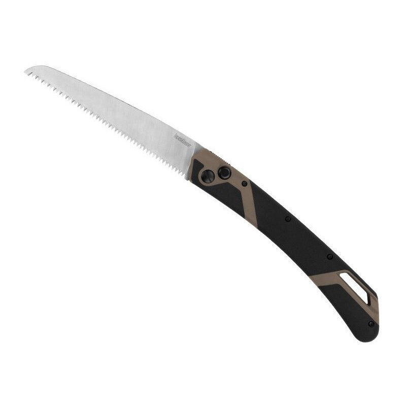 Briceag Taskmaster Saw 2, Kershaw, Lama din otel carbon, 23 cm, Negru/Bej
