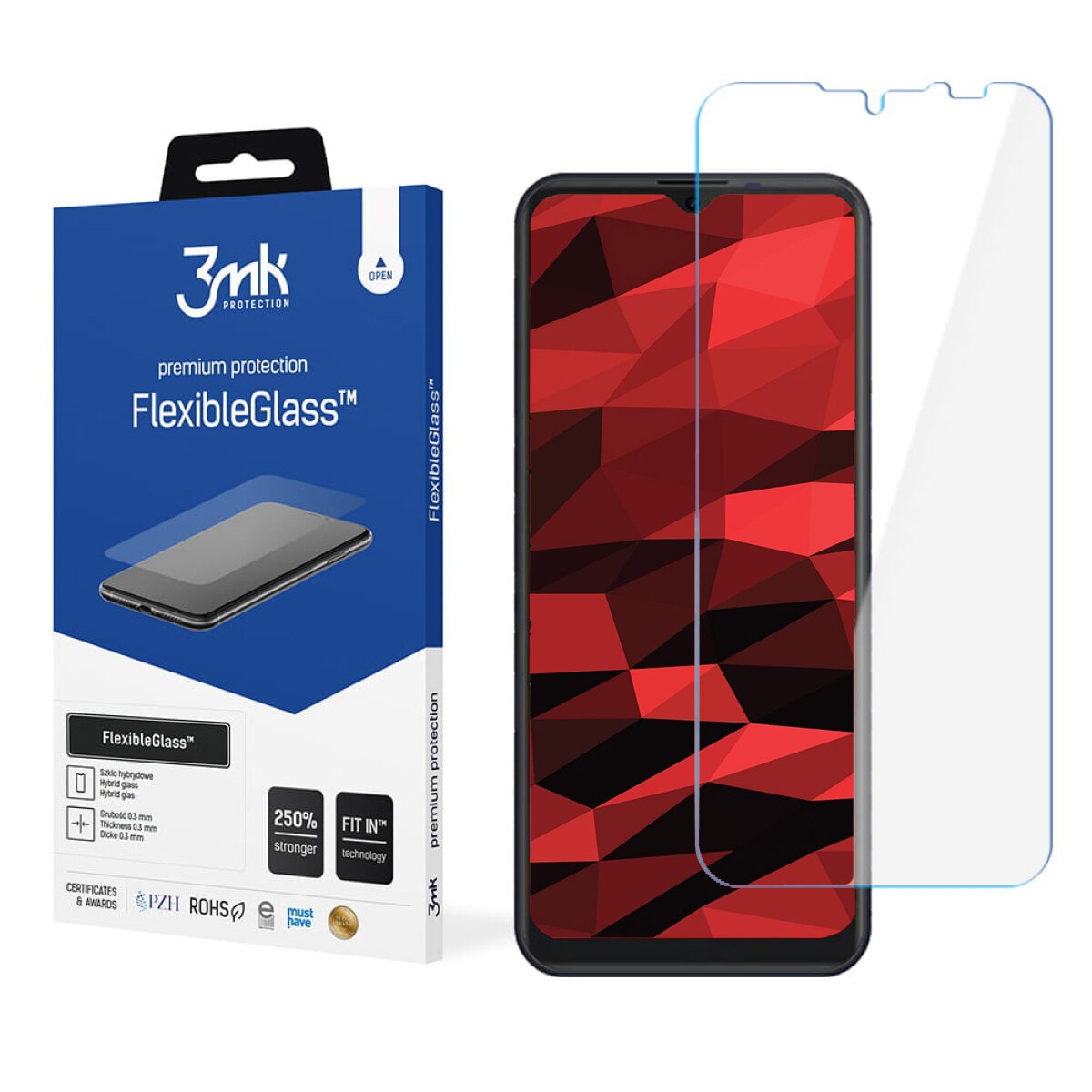 Folie Protectie pentru Motorola DEFY 2021, 3MK Flexible Glass, Transparent