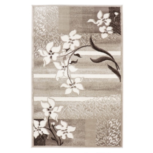 Covor living / dormitor Carpeta Delta, polipropilena heat-set, dreptunghiular, bej, 160 x 230 cm, potrivit pentru incalzirea in pardoseala