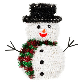 Decoratiune de Craciun, Zola®, model om de zapada cu beteala la gat, 27 cm Decoratiune de Craciun, Zola®, model om de zapada cu beteala la gat, 27 cm