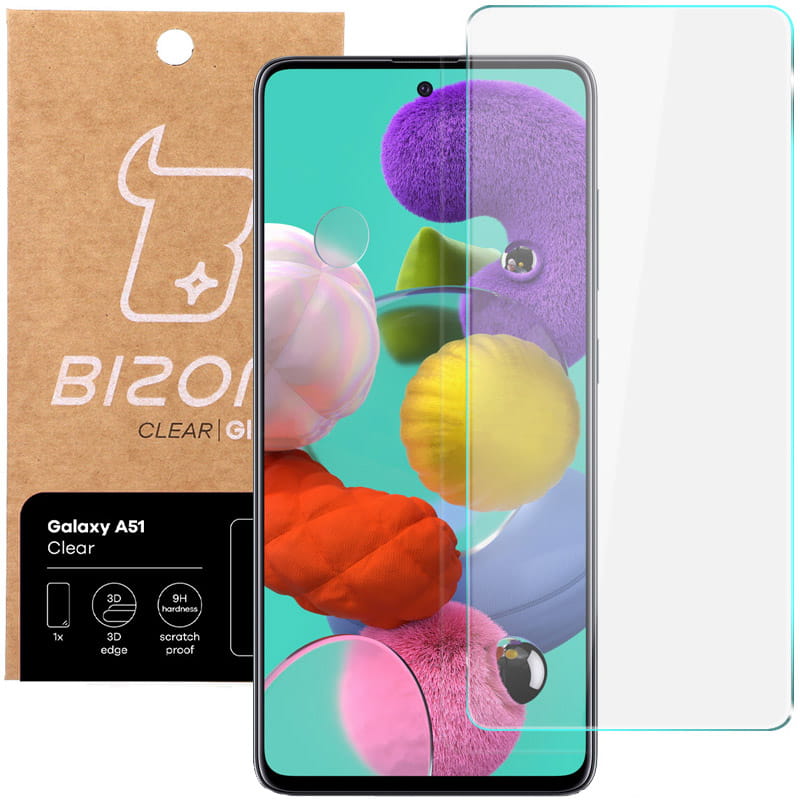 Folie de sticla securizata Bizon Glass Clear, pentru smartphone Samsung Galaxy A51