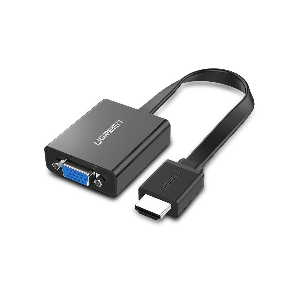 Cablu Hdmi la vga 3.5mm audio convertor micro usb negru