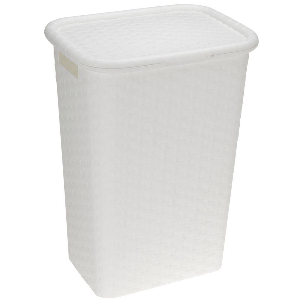 Cos rufe, Vilde, Plastic, 60 L, Alb