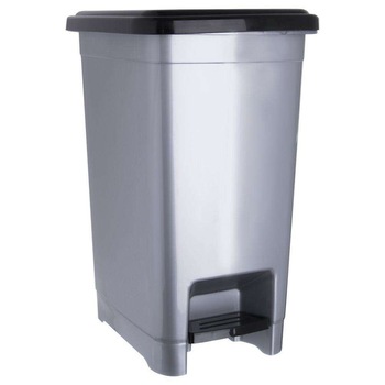 Cos gunoi, Orion, Plastic, Capac, Pedala, 15 L, Gri Cos gunoi, Orion, Plastic, Capac, Pedala, 15 L, Gri