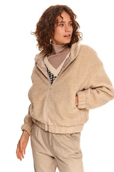 Top Secret, Jacheta scurta cu blana sherpa, Bej Top Secret, Jacheta scurta cu blana sherpa, Bej