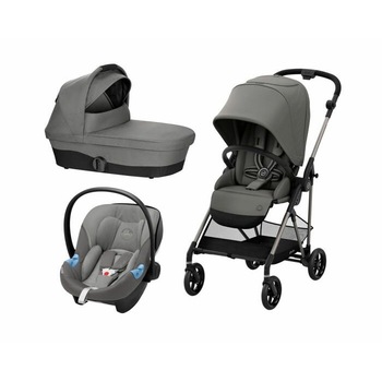 Carucior 3 in 1 Melio Cybex Soho Grey Carucior 3 in 1 Melio Cybex Soho Grey