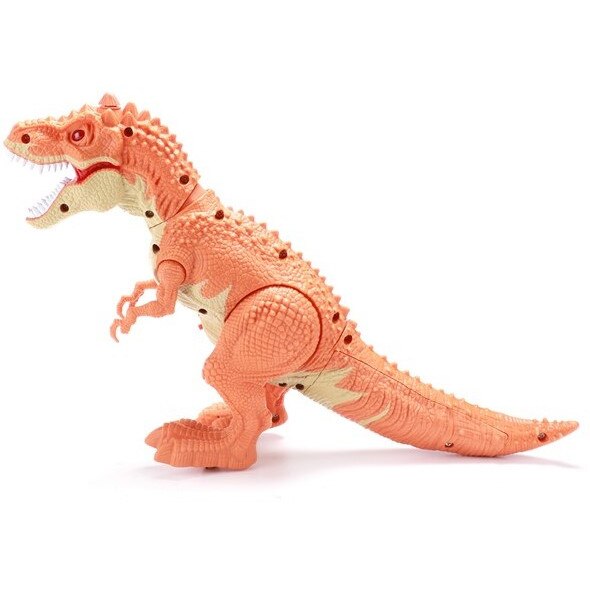 Dinozaur Toi-Toys cu sunete si lumini T-Rex,portocaliu 32 x16 cm
