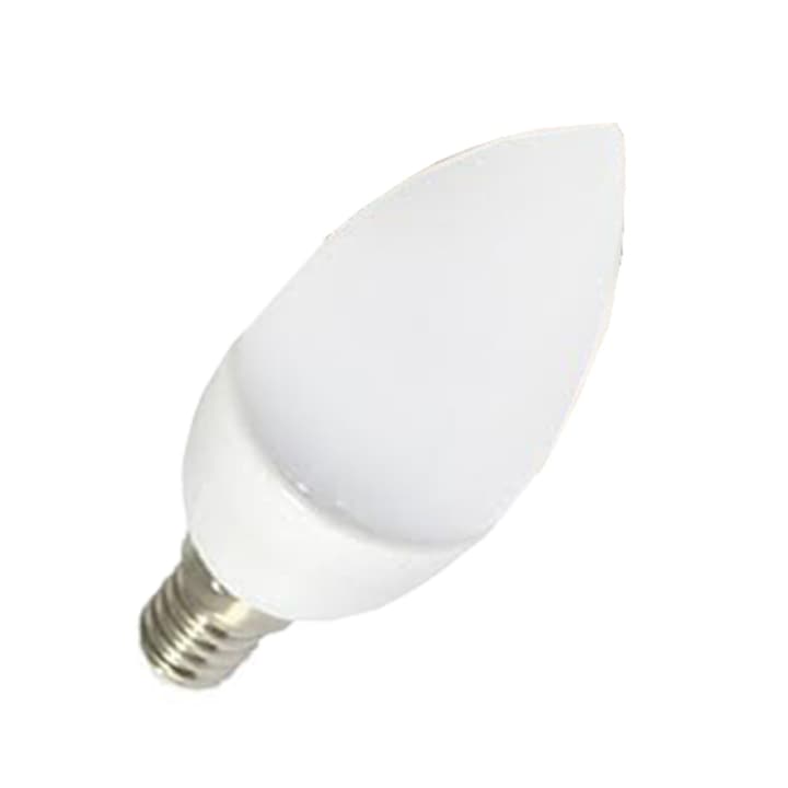 Hidegfehér - 3W LED tejüveg búrás E14 gyertya foglalatba - hidegfehér- 3W = 30W