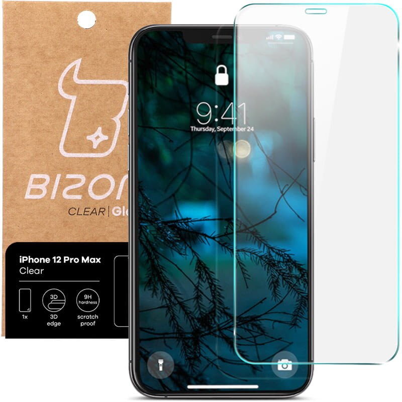 Sticla securizata Bizon Glass Clear, iPhone 12 Pro Max