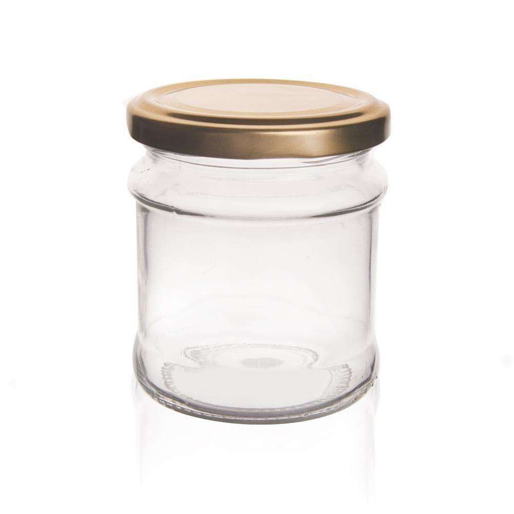 Borcan cu capac, Orion, Sticla, Transparent, 210 ml