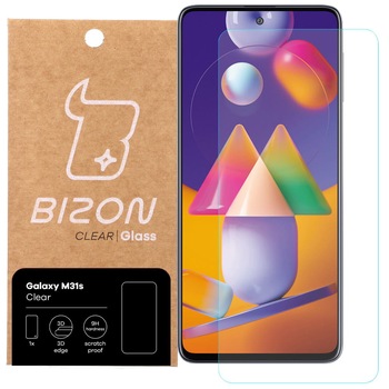 Folie de sticla securizata Bizon Glass Clear, Galaxy M31s Folie de sticla securizata Bizon Glass Clear, Galaxy M31s