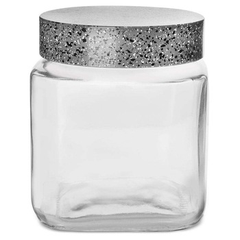 Borcan cu capac, Orion, Sticla, Transparent, 1 L Borcan cu capac, Orion, Sticla, Transparent, 1 L