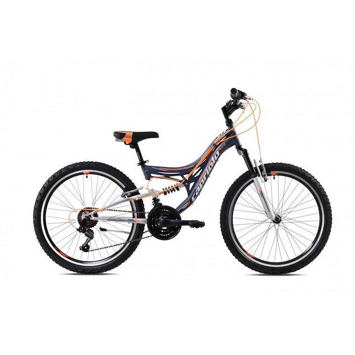 Capriolo CTX 260 26" összteleszkópos kerékpár Grafit-Narancs