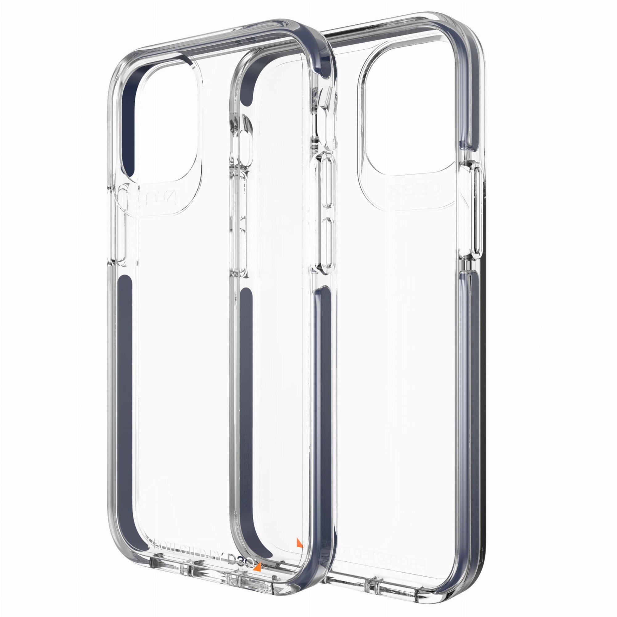 Husa de protectie antibacteriana Gear4 Piccadilly pentru iPhone 12/12 Pro, Policarbonat, Albastru