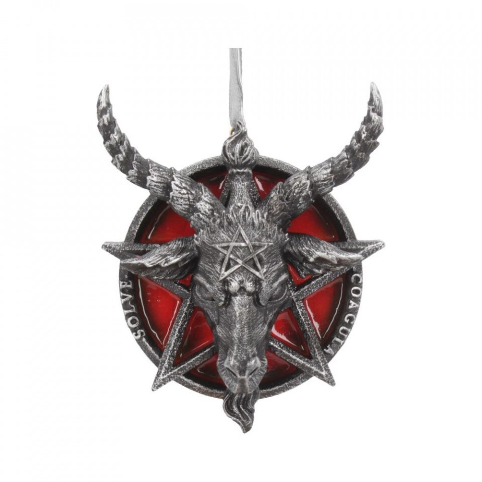 Decoratiune cu agatatoare Baphomet 9.5 cm