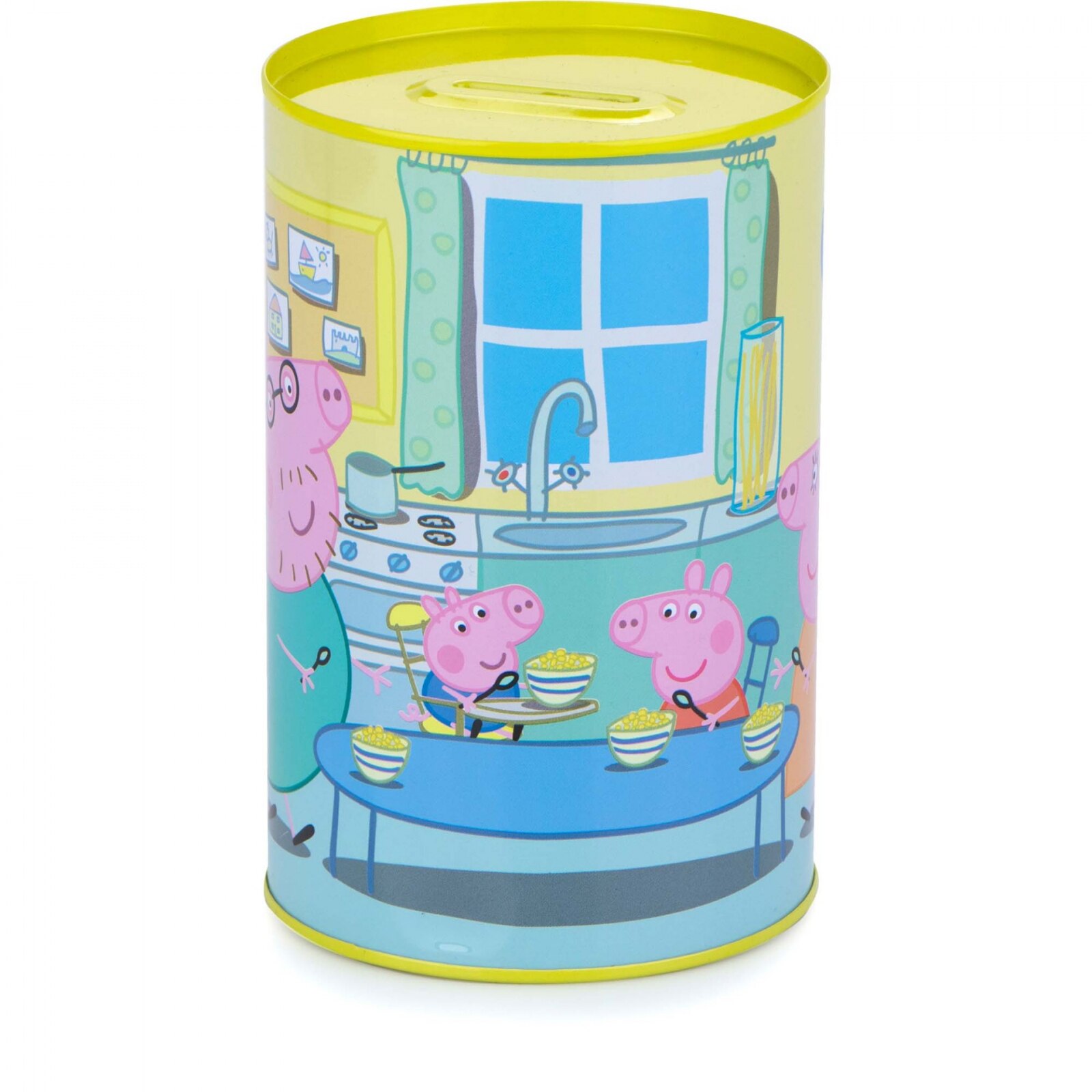 Pusculita metal Peppa Pig,10x15 cm Galben