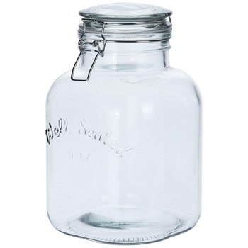 Borcan cu capac, Excellent Houseware, Sticla, Transparent, 2.8 L Borcan cu capac, Excellent Houseware, Sticla, Transparent, 2.8 L