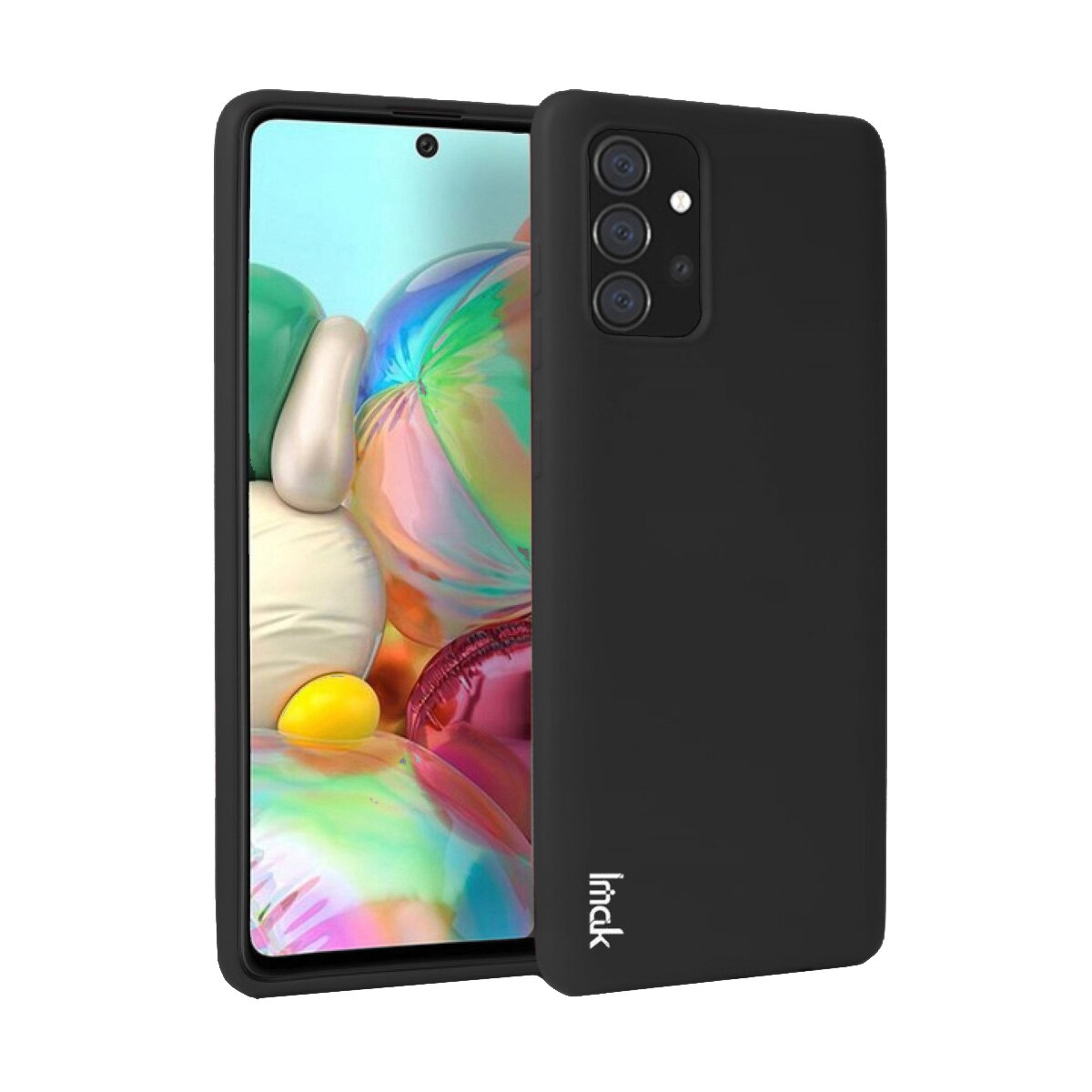 Husa de protectie Galaxy A72 5G, IMAK, Cauciuc, Negru